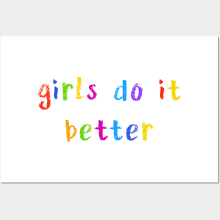 girls do it better Posters and Art